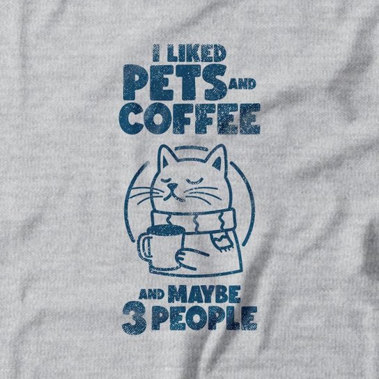 Moletom Studio Geek I Liked Pets And Coffee Unissex