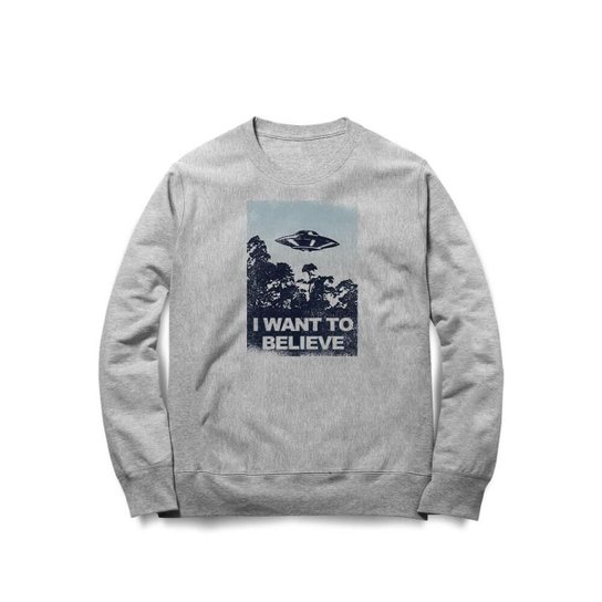 Moletom Studio Geek I Want To Believe Unissex