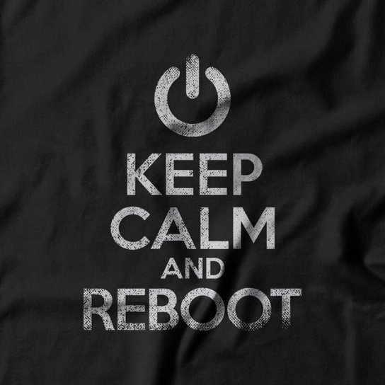 Moletom Studio Geek Keep Calm And Reboot Unissex