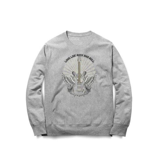 Moletom Studio Geek Long Live Rock And Roll Unissex