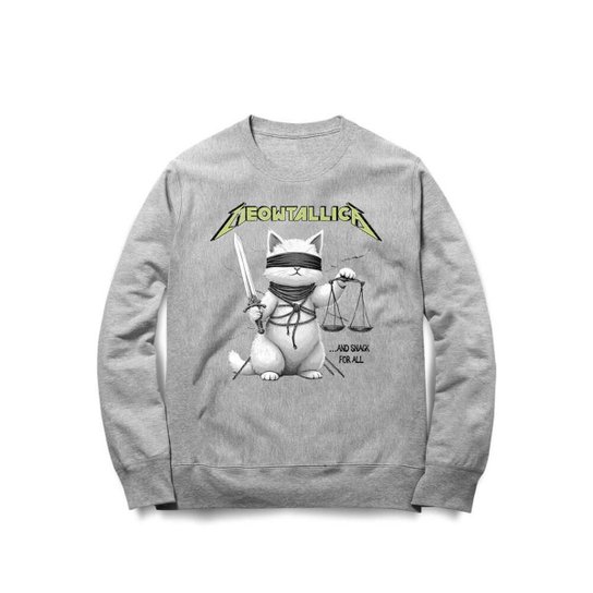 Moletom Studio Geek Meowtallica Unissex