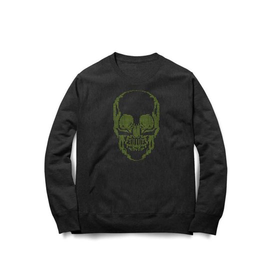 Moletom Studio Geek Pixel Skull Unissex