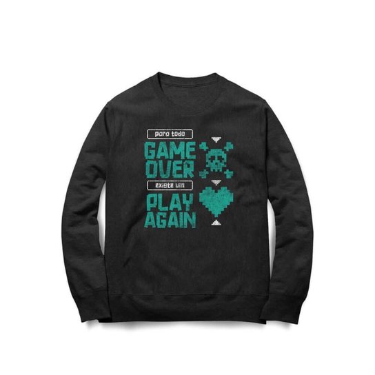 Moletom Studio Geek Play Again Unissex