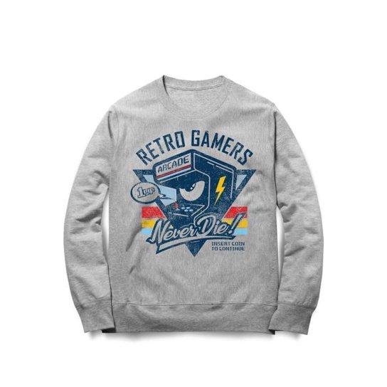 Moletom Studio Geek Retro Gamers Arcade Unissex