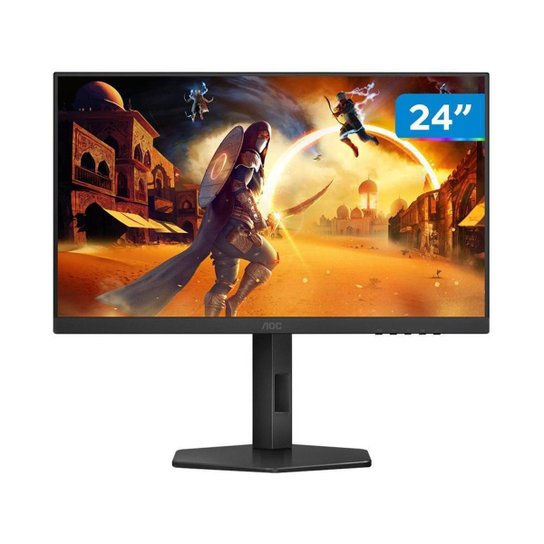 Monitor Gamer AOC 24" Full HD 180Hz Gaming G4 24G4/P HDMI DisplayPort Base Ajustável