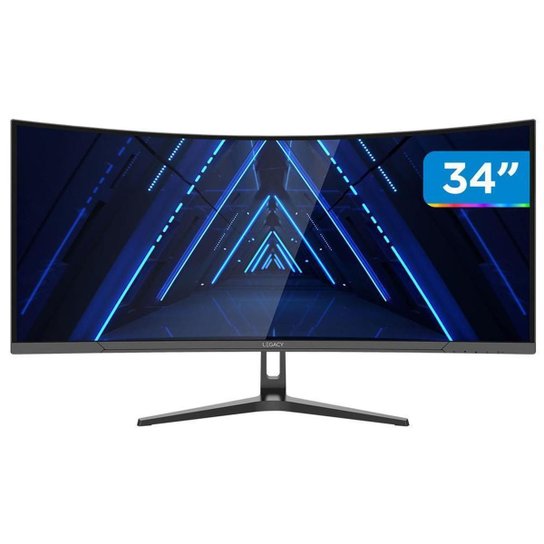 Monitor Gamer Curvo 34" 180Hz 1ms Full HD R1500 Legacy GW34WQ180 2 HDMI 2DisplayPort Freeysnc G-sync