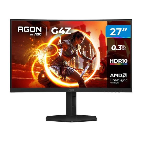 Monitor Gamer Curvo AOC Gaming C27G4Z/P 27" Full HD 300Hz 0,3ms HDMI C27G4Z/P/57