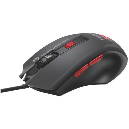 Mouse Gamer ELG Óptico 4000DPI 6 Botões - Nightmare