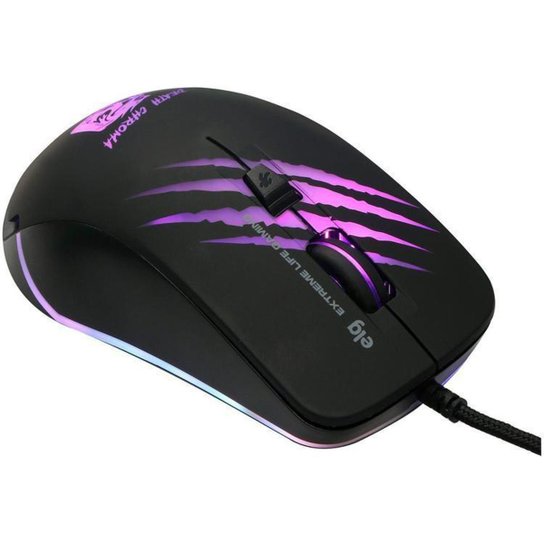 Mouse Gamer ELG Óptico 4800DPI 6 Botões - Death Chroma