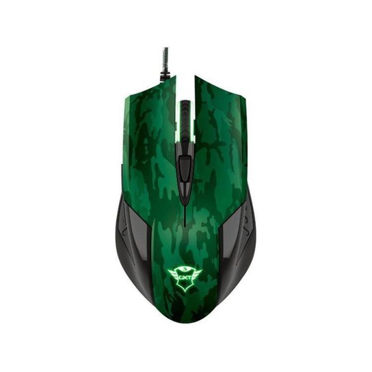 Mouse Gamer Trust Óptico 3200DPI 6 Botões - GXT 781 Rixa com Mouse Pad