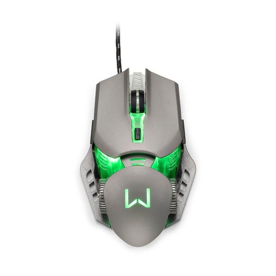 Mouse Gamer Warrior Keon 3200DPI 6 Botões Ambidestro