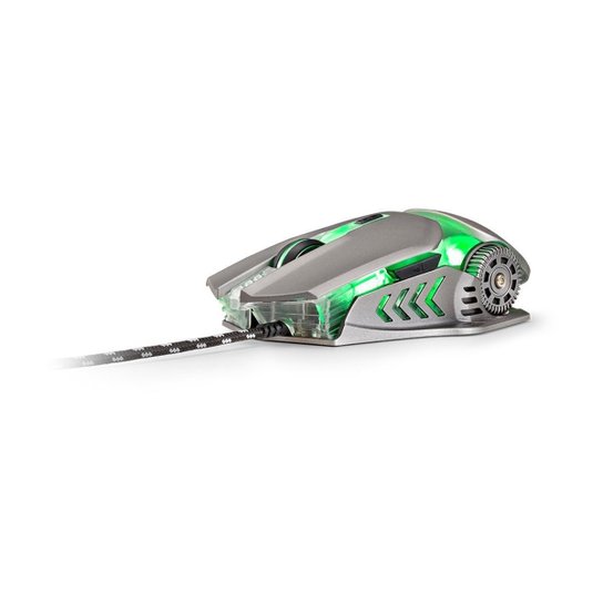 Mouse Gamer Warrior Keon 3200DPI 6 Botões Ambidestro