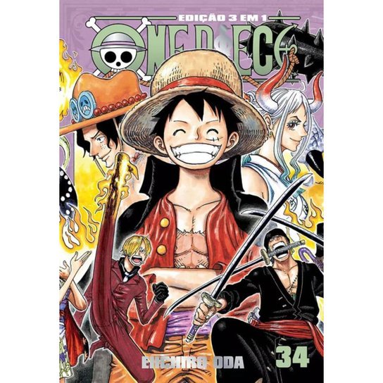 One Piece 3 Em 1 Vol. 34