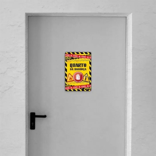 Placa 24X16 - Quarto Da Bagunca