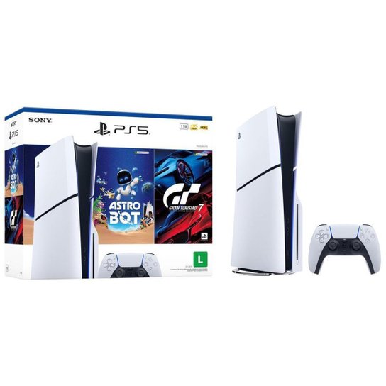 PlayStation 5 Disk 2025 1TB + 1 Controle Sony e 2 Jogos
