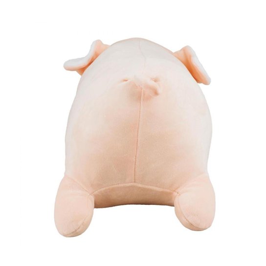 Porco Rosa Deitado Cilíndrico 38cm