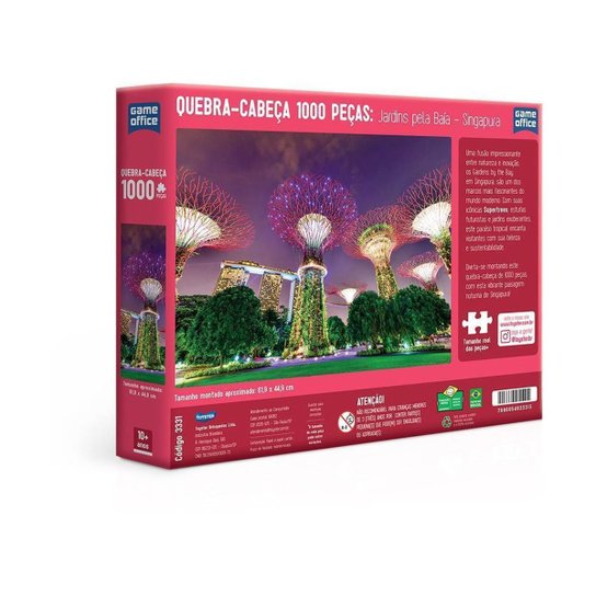 Quebra-cabeça 1000 Peças Game Office Jardins pela
