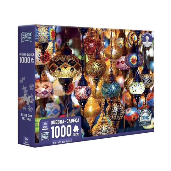 Quebra-cabeça 1000 Peças Mercado das Luzes