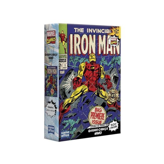 Quebra-cabeça 500 Peças Game Office Homem de Ferro