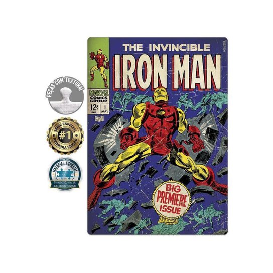 Quebra-cabeça 500 Peças Game Office Homem de Ferro