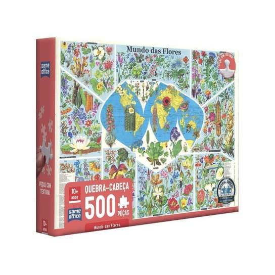 Quebra-cabeça 500 Peças Mundo das Flores