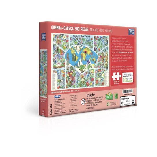 Quebra-cabeça 500 Peças Mundo das Flores