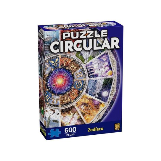 Quebra Cabeça 600 Peças Puzzle Circular