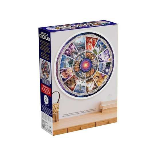 Quebra Cabeça 600 Peças Puzzle Circular