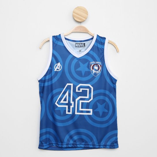 Regata Infantil Marvel Capitão América