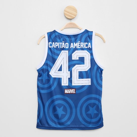 Regata Infantil Marvel Capitão América