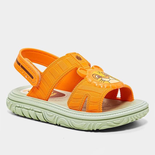 Sandália Bebê Grendene Disney Puff Bag Menino