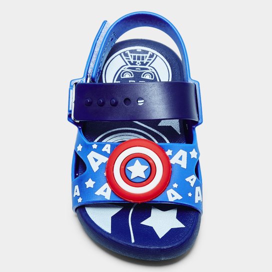 Sandália Bebê Grendene Marvel United Menino