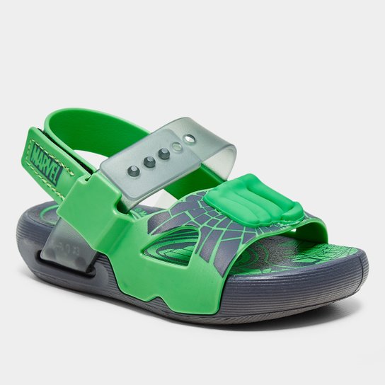 Sandália Bebê Grendene Marvel United Menino