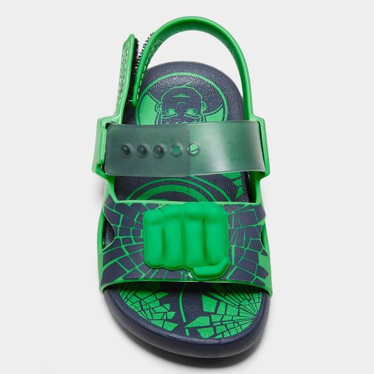 Sandália Bebê Grendene Marvel United Menino