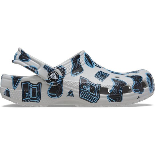 Sandália crocs classic game over clog atmosphere