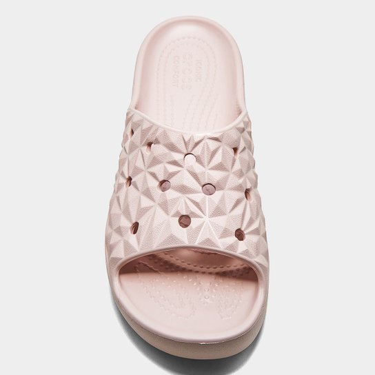 Sandália Crocs Classic Platform Geomtrc Slide Feminina