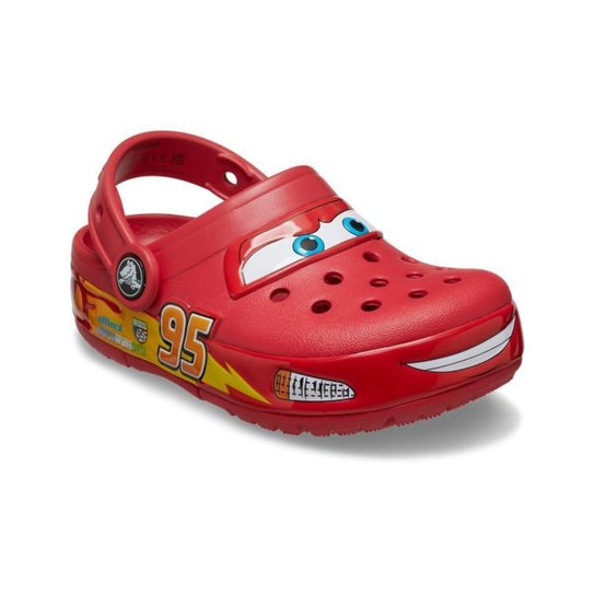 Sandália crocs crocband cars lightning red