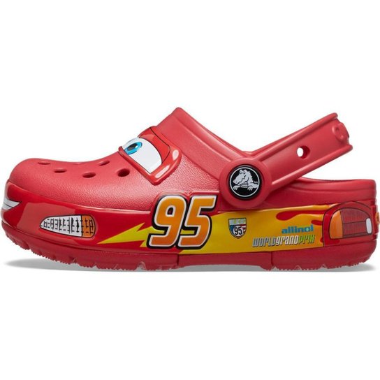 Sandália crocs crocband cars lightning red