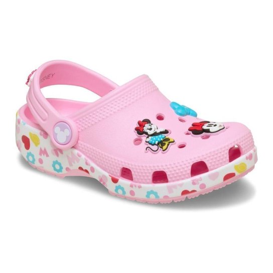 Sandália crocs mickey and friends minnie classic clog t multi