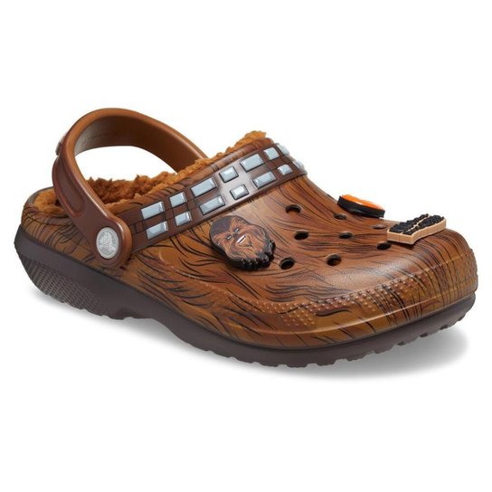 Sandália crocs star wars classic lined clog juvenil espresso