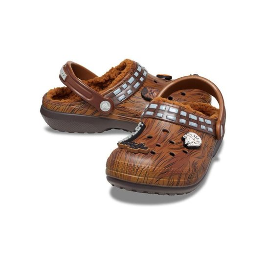 Sandália crocs star wars classic lined clog juvenil espresso