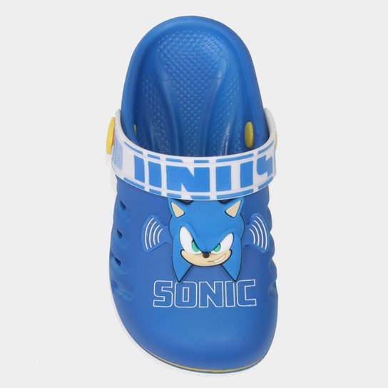 Sandália Infantil Grendene Kids Babuche Sonic Masculina