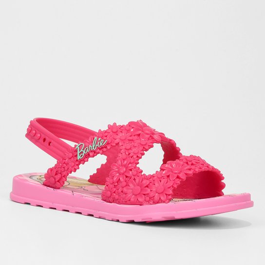 Sandália Infantil Grendene Kids Barbie Flowers Menina