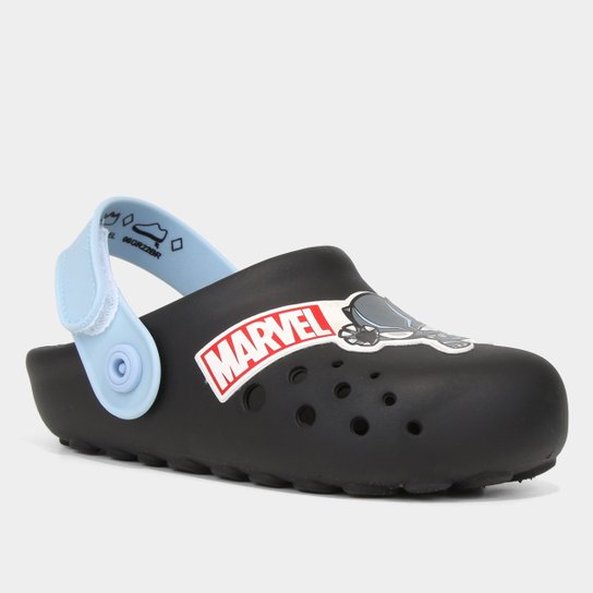 Sandália Infantil Grendene Kids Marvel Cute Hero Babuche Menino