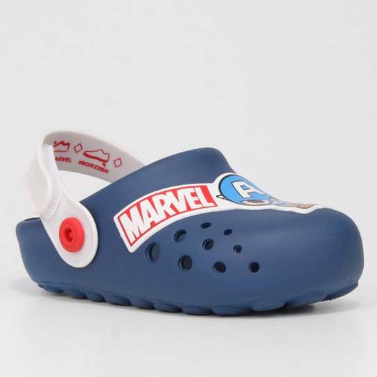 Sandália Infantil Grendene Kids Marvel Cute Hero Babuche Menino