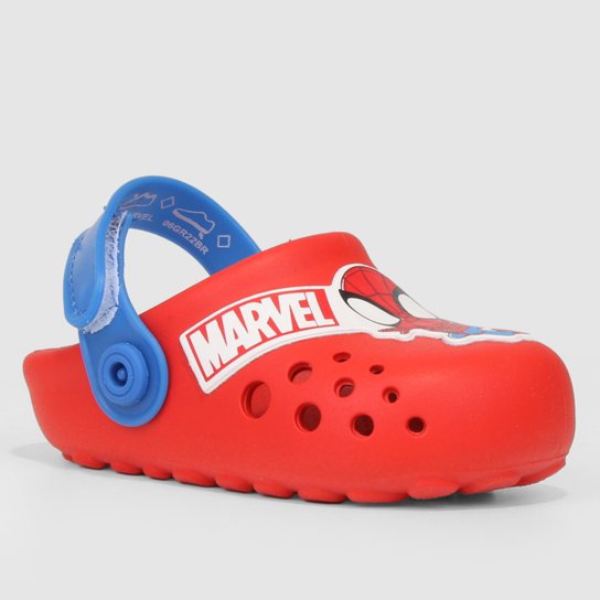 Sandália Infantil Grendene Kids Marvel Cute Hero Babuche Menino