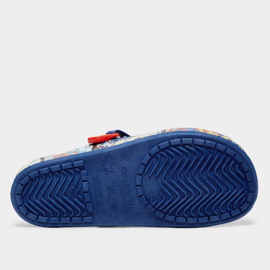 Sandália Infantil Grendene Kids Marvel Print Babuche Menino