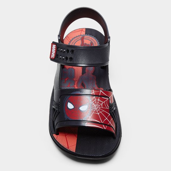 Sandália Infantil Grendene Kids Marvel Web Menino