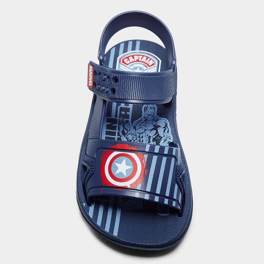 Sandália Infantil Grendene Kids Marvel Web Menino
