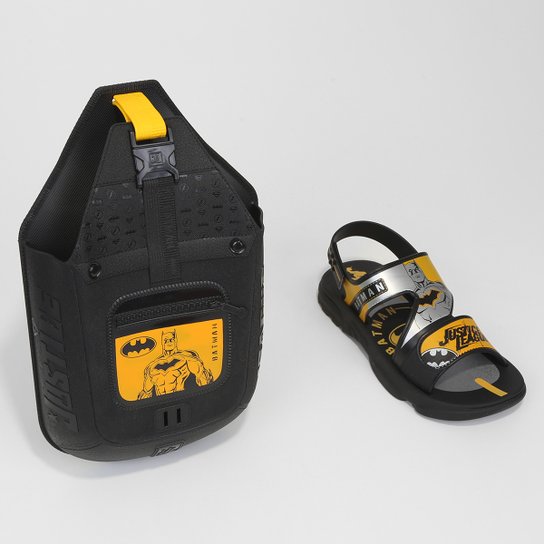 Sandália Infantil Grendene Kids Slingbag Liga Da Justiça Menino